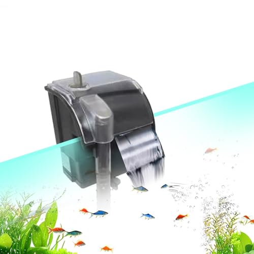 Image of Jainsons Pet Products Hang-On Aquarium Filter RS-2000 - Ultra Quiet HOB Fish Tank Filter with Waterfall Bio-Filtration, 800L /H Flow, Energy Efficient (5W)