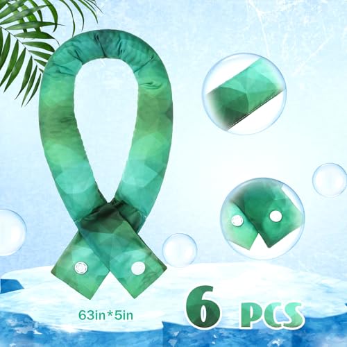 Image of Xuhal 6 Pcs Cooling Neck Wraps Cooling Bandana