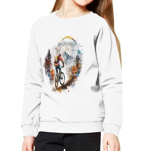 Girls Sweatshirt Casual Cute Sweater Long Sleeve Shirt for Teen Girls 6-16Y