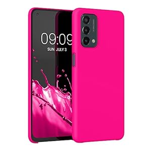 kwmobile Case Compatible with OnePlus Nord N200 5G Case – TPU Silicone Phone Cover with Soft Finish – Neon Pink