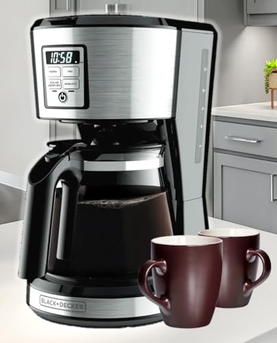 Consejos para Comprar Cafetera Black Decker los 5 más buscados. 43 BLACK+DECKER Cafetera Programable de 12 Tazas, CM1231S-LA