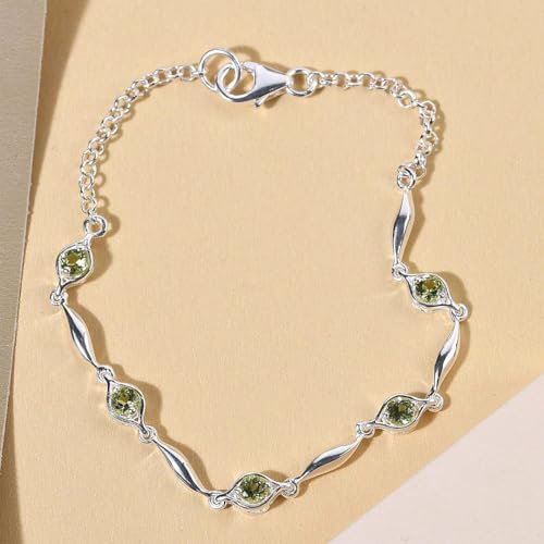 Shop Lc Delivering Joy 3184611 Shop Lc Peridot Link Bracelet thumb #1