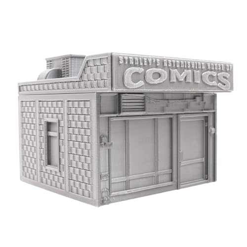 Comic Book Store - Tabletop Terrain by Corvus Terrain Compatible with MCP 32mm