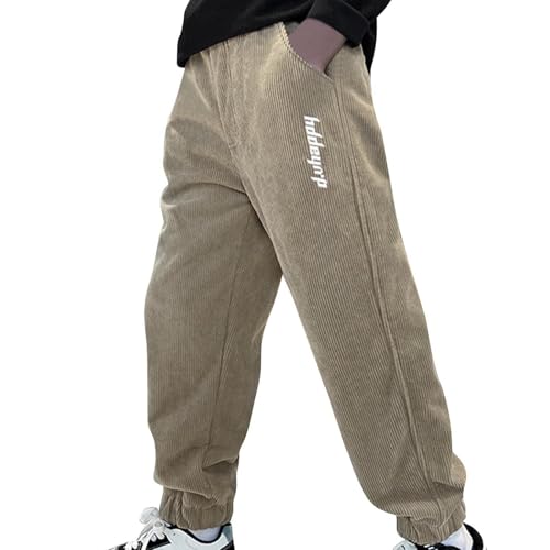 Boys Sweatpants Casual Elastic Waist Thick Lantern Pants Baggy Fashion Comfy Lounge Athletic Sweat Pant with Pockets