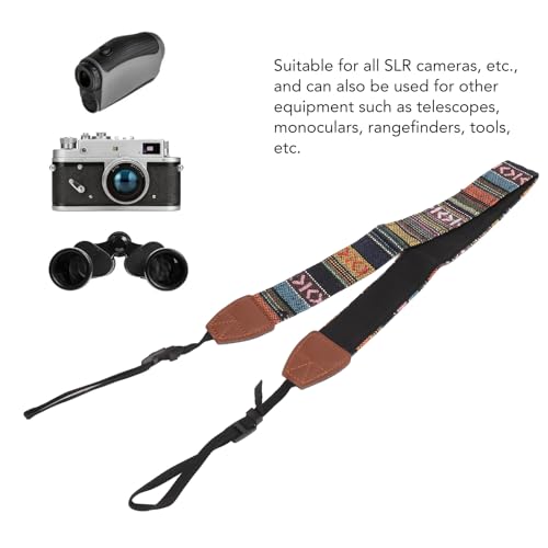 Plyisty Camera Strap, 40.55in Vintage Camera Neck Shoulder Strap, Universal Retro Film Camera Belt, Length Adjustable - Image 2