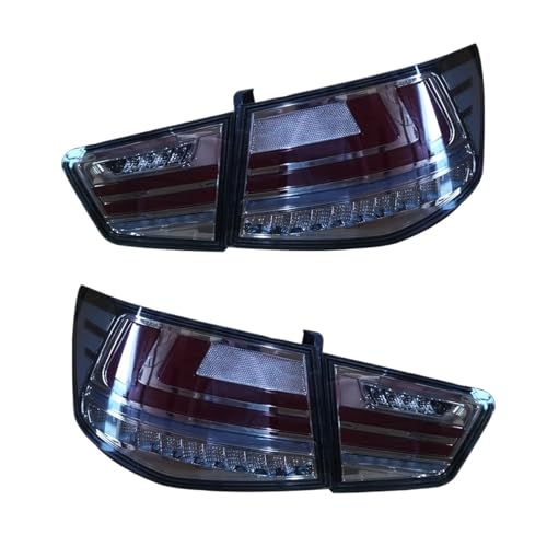 SLENIPTAR Car taillights Taillight Assembly Rear Light Turning Brake Reverse Light Fit for Kia Forte Cerato 2009-2013 Brake Light Assembly(Smoke Cover)