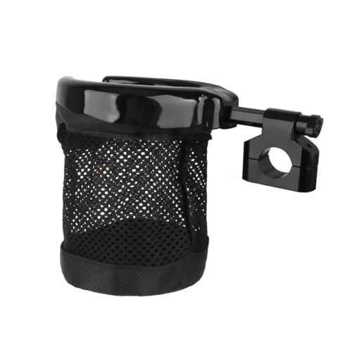 Porte-gobelet moto guidon 22mm panier boissons réglable métal argent