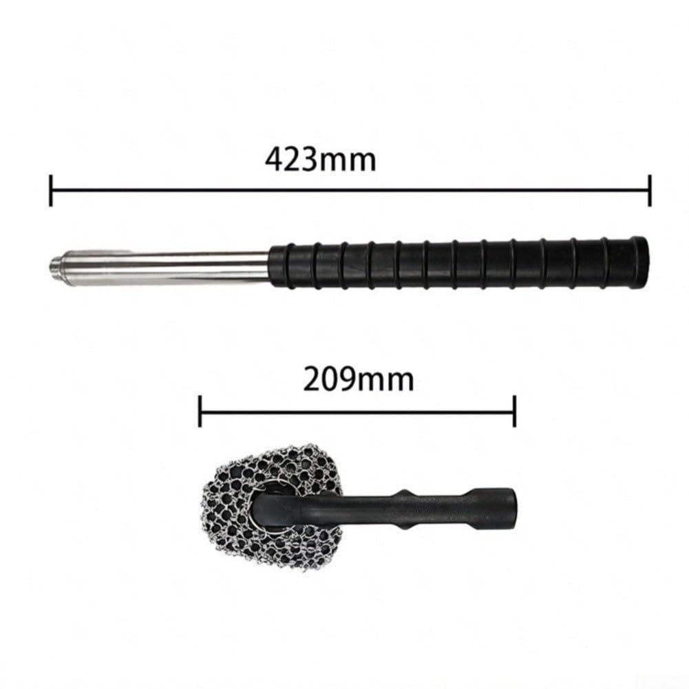 Spazzola per barbecue, 63 cm, in acciaio inox, senza setole, 63 cm