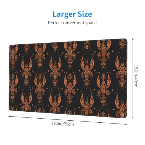 Tapis de souris pour le travail orange style rétro avec base caoutchouc stable - 2