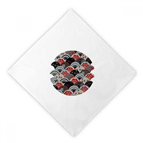 Serviettes en tissu réutilisables déjeuner dîner japonais 2Pcs - 2