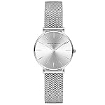 Damen Armbanduhr Analog Quarz Edelstahl Wasserdicht Mesh Ultradünne 32mm