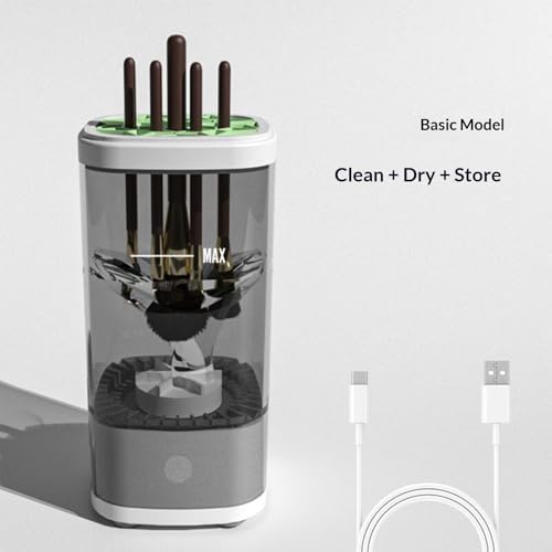 Brosse cosmétique de voyage rotative automatique électrique et compacte