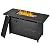 EcoNook 45 inch Propane Fire Pit Table,50000 BTU Gas Fire Pits Table with Lid & Lava Rock & Waterproof Cover, Outdoor Propane Firepit for Dining or Party, Outside, Patio, Garden, Yard