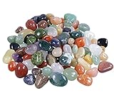 In den Trommelstein Mix können unter anderem folgende Steine enthalten sein: Onyx, Aventurin, Jaspis, Achat, Unakit, Amethyst, Baumachat, Rosenquarz, Bergkristall, Sodalith.. uvm