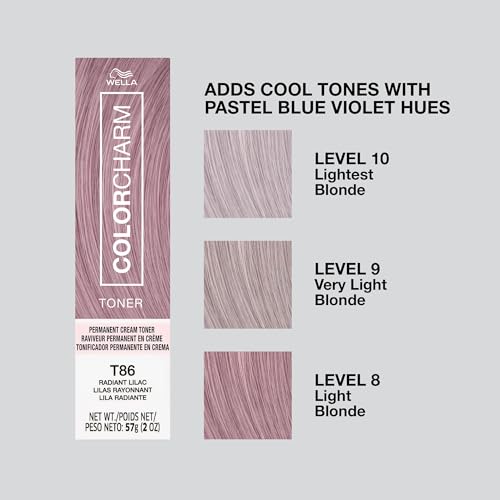 Image of COLORCHARM Permanent Creme Hair Toner | Free of Animal-Derived Ingredients, Parabens Free & Gluten Free | 2 oz | Parabens Free & Gluten Free | 2 oz