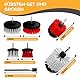 Bürstenaufsatz Akkuschrauber 9er Set Bürste Akkuschrauber Reinigt Motorrad Felgen, Auto, Polster Reinigungsbürste Bohrmaschine Felgenbürste, Polsterbürste Auto, Drill Brush Set