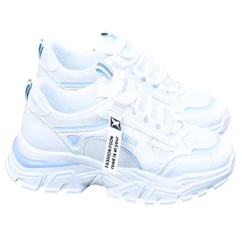 Y2K Chunky Dad Sneakers for Women Thick Sole Breathable Athletic Shoes with Anti-Slip Sole for Running and Casual Wear