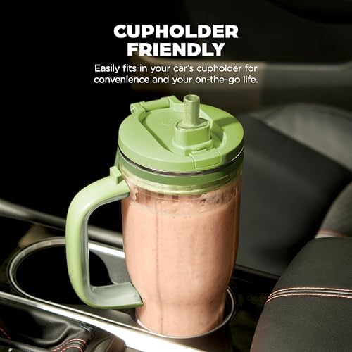 Ninja BlendBOSS | Personal Smoothie Tumbler | 26oz Travel Tumbler w/Leakproof Lid, Detachable Straw & Integrated Chug Spout | Dishwasher Safe & BPA Free | Watermelon Bubble Gum | XSKDB326LSGN - 4