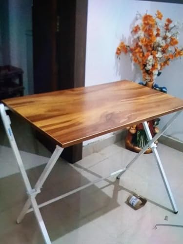 Image of BLUMUNO Study Desk /Multipurpose Table /Computer Desk /Desk Table /Work Desk /Foldable Table /wfh Essential (Posh Wooden Finish MPWY)