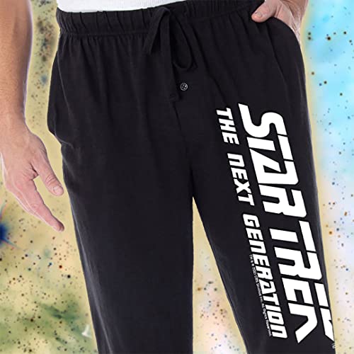 Star Trek The Next Generation Men's Classic TNG Logo Sleepwear Lounge Pajama Pants3