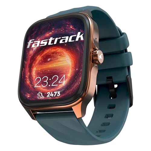 Fastrack Astor FS1 Pro Smart Watch, 1.97″ AMOLED Display, Bluetooth Calling, 100+ Sports Modes, SpO2 & Heart Rate Monitoring, Women’s Health, IP68, Up to 5 Days Battery, Functional Crown (Teal) Fastrack Astor FS1 Pro Smart Watch, 1.97″ AMOLED Display, Bluetooth Calling, 100+ Sports Modes, SpO2 & Heart Rate Monitoring, Women’s Health, IP68, Up to 5 Days Battery, Functional Crown (Teal)