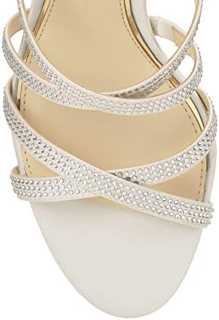 Jessica Simpson Women's Chanter High Heel Sandal Heeled, White, 8 | Image 5
