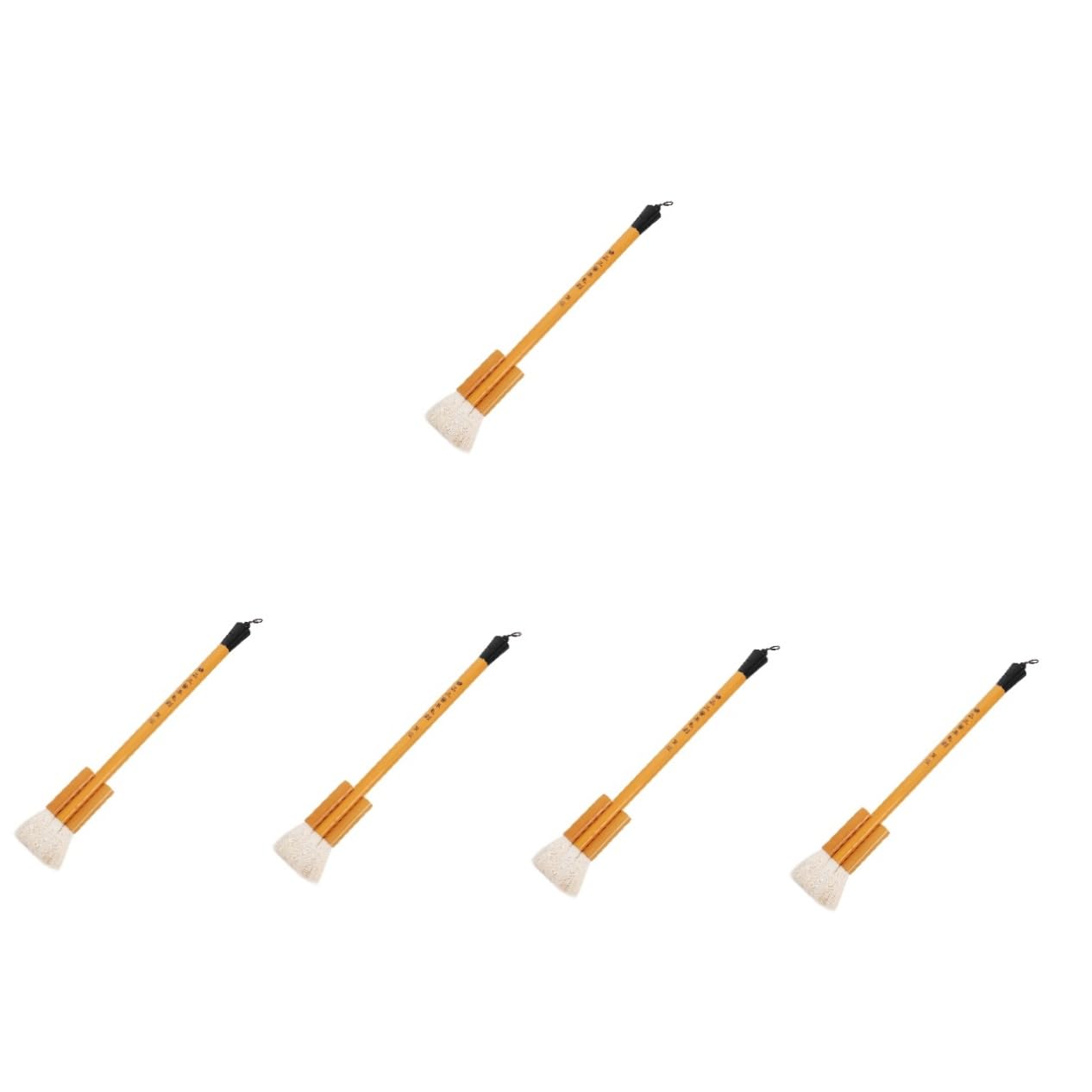 DOITOOL 5 Piezas cepillo de lana brocha cepillo de arte doméstico pequeño pintar de pintura conveniente pincel de dibujo portátil de arte escolar pincel multifunción bambú
