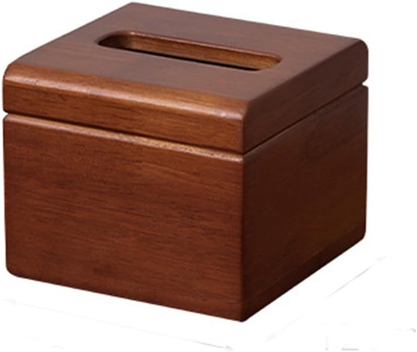 Wooden Tissue Box Walnut Color Household Paper Drawer Restaurant Hotel Retro Simples Storage