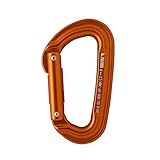 Fusion Climb Contigua Modified Straight Gate Modified D Shape Carabiner Orange