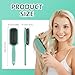 Curl Defining Brush, Curly Hair Brush, Slick Back Hair Brush, For Combing and Shaping Curls in All Hairstyles to Reduce Pulling (Green)