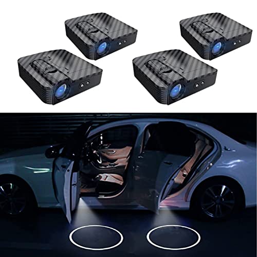 Personalized Car Door Projector Lights,Customized Logo carbon fibre Car Door Lights LED Lights (2Pcs)