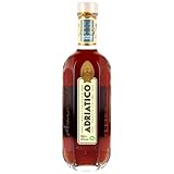 Adriatico Amaretto Roasted Almonds I Gerösteter Mandel-Likör aus Apulien I Natürlich & weniger süß I Mit Kaffee, Kakao & Zimt I 28% Vol. I 500 ml