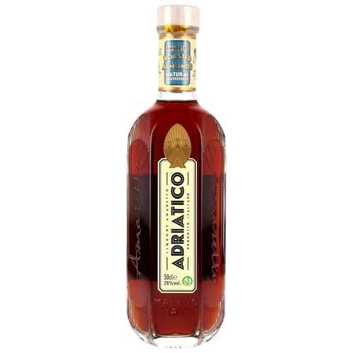 ADRIATICO - Amaretto Roasted - Liqueur - Origine : Italie - 28% Alcool - Notes de Vanille & Cacao - A déguster pur ou en cocktail - 50cl