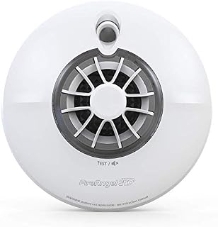 FireAngel Pro Connected Smart Kitchen Heat Alarm, Battery Powered with Wireless Interlink and 10 Year Life, FP1720W2-R , White