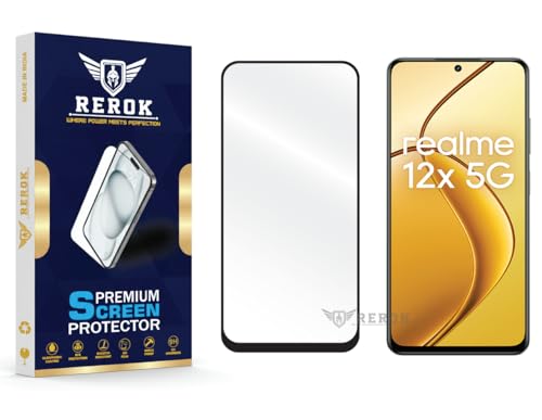 Image of Gorilla Tempered Glass Screen Protector Compatible with Realme 12x 5G [Pack of 1] | Edge-to-Edge, Bubble-Free, Case Friendly, Easy Installation Kit