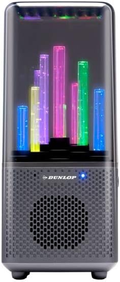 ด้านหน้า view of the DUNLOP Bluetooth Speaker with Light