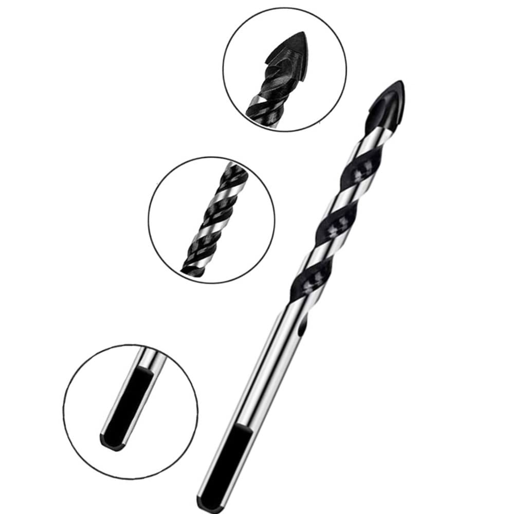 3-12mm trójkątne wiertła ze stopu metali ze stali wolframowej do porcelanowa płytka ceramiczna, beton, cegła, szkło, plastik i drewno, 10p 4mm