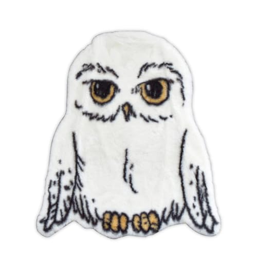 SelectTraders Faux Fur Hedwig Rug, Owl Plush Animal Themed, Magical Hedwig Shaped Sherpa Rug, 170 x 55cm