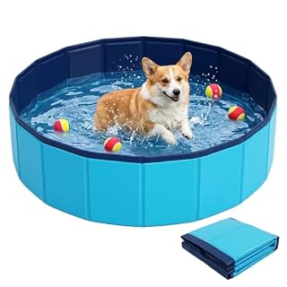 Bavooty piscine pliable bleue 50 cm pour animaux