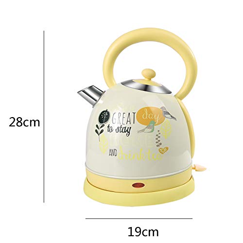 Hervidor eléctrico vintage amarillo con apagado automático miniatura 7