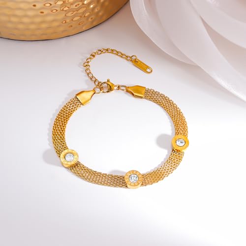 Image of Rubans Demi Fine Stainless Steel Bracelet Waterproof Gift for Women & Girls