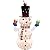 Joiedomi Snowman Christmas Outdoor Decoration, 160 LED Lighted Christmas Holiday Decorations, Collapsible Snowman Yard Lights Backyard Garden Lawn Xmas Decor