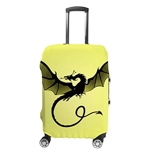 Housse de voyage polyester élastique jaune CHEHONG protection valise imperméable