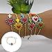 XIUBOSHI Trendy Enameled Heart and Crucifix Bead with Secure Clasp Adjustable Wristchain for Teens and Adults Fashionable All