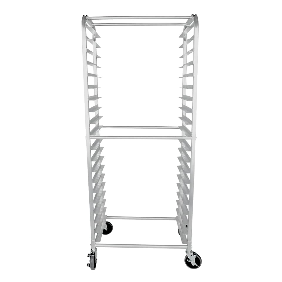 EMPURA 18" Wide Heavy-Duty Bun Rack | Commercial Full and Half Size Sheet Pan Storage Trolley Cart for Bakery Cafeteria Pizzeria Restaurant | 350 lbs Capacity, 18.13"W x 28"D x 69.38"H, Aluminum, NSF