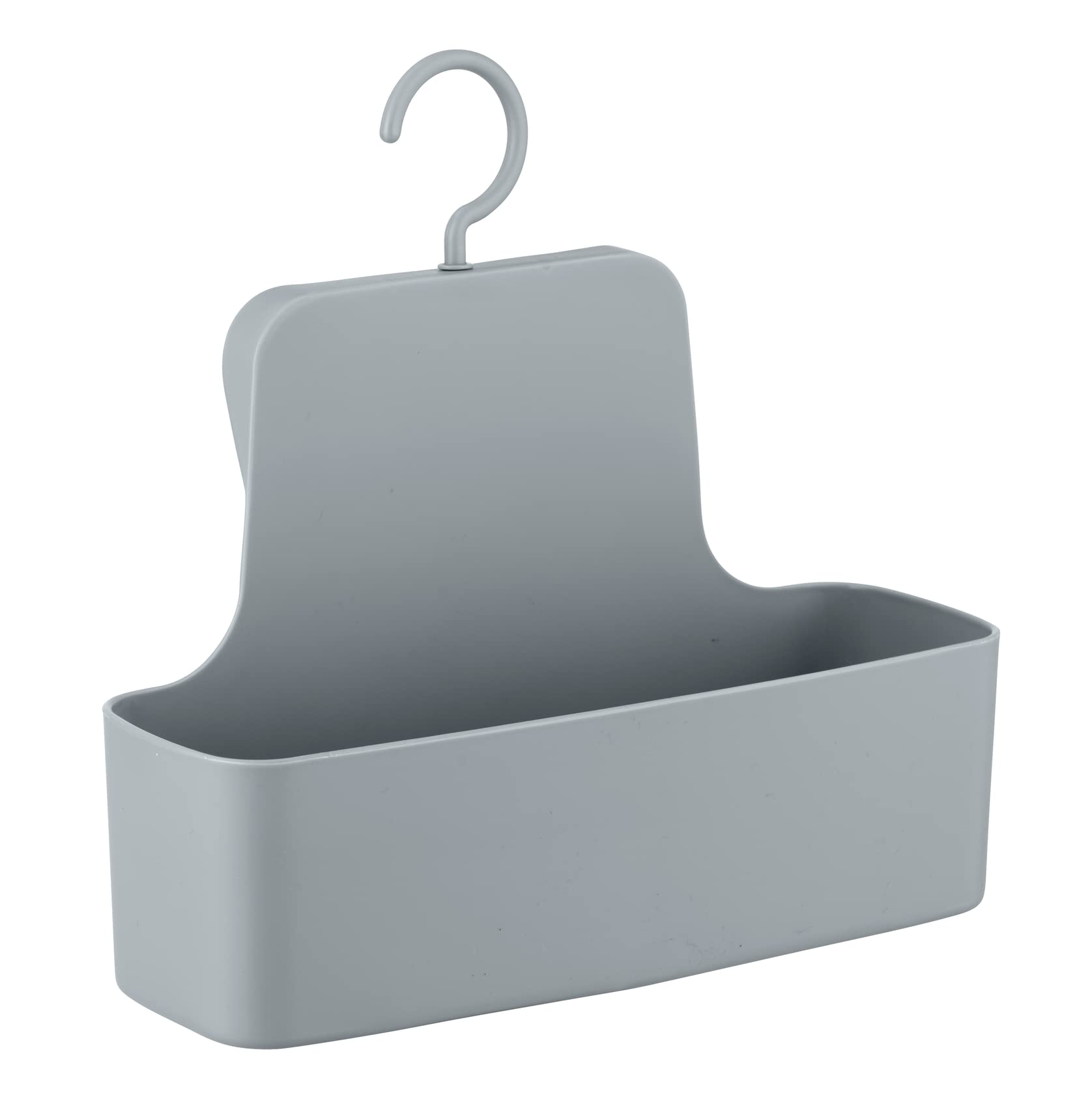 WENKO Barcelona Shower Caddy Wall Basket Completely Shatterproof 26 x 24 x 9 cm Grey 26 x 24