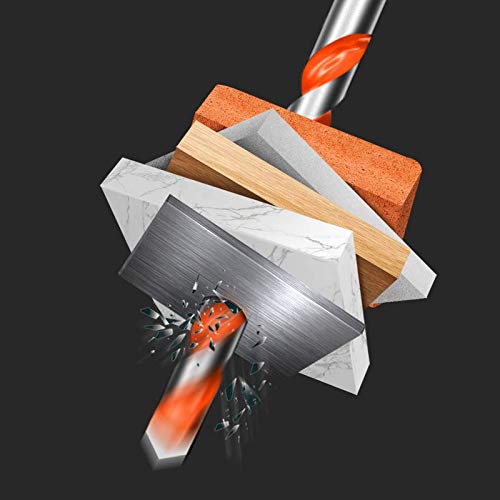 Miniatura 3 de Juego de 7 brocas de carburo, brocas de carburo, broca de mampostería con broca de carburo de tungsteno, kit de trabajo de perforación y perforación
