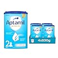 APTAMIL 2 - Latte in Polvere per Neonati dal 6° Mese Compiuto al 12° - 3320 grammi (4 confezioni da 830g)
