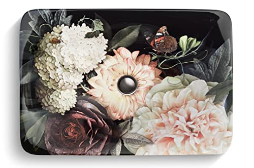 KOHLER K-30333-DM1-0 Dutchmaster Blush Floral Carillon, ARTIST EDITIONS Rectangle Wading Pool Vessel Bathroom Sink, White by Kohler - Image 4