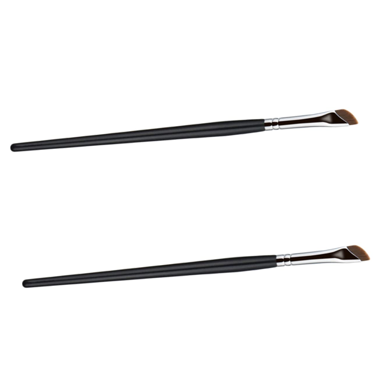 Beavorty Set Di 5 Pennelli Per Il Trucco Ergonomici Pennello Per Eyeliner Angolato Per Principianti 2 Pezzi * 5